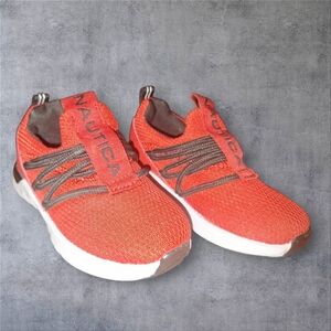 Nautica Toddler Kids Red and Black Sneakers Size 6